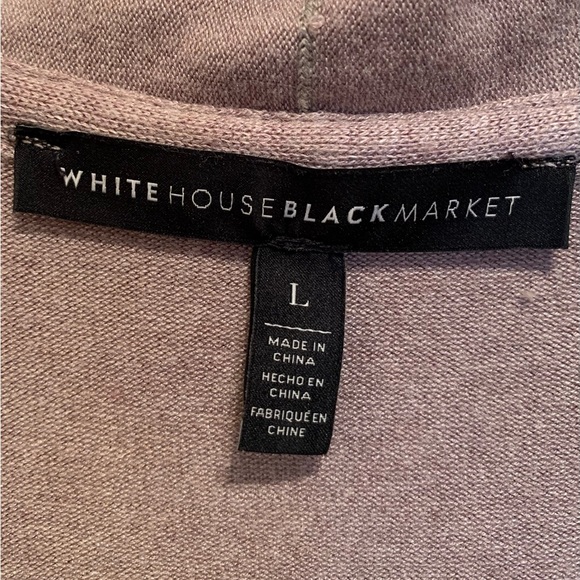 White House Black Market, cardigan, taupe. - Picture 7 of 9